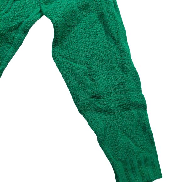 Vintage 1940s-1950s Dark Kelly Green Long Sleeve Knit Cardigan Sweater - Picture 8 of 8